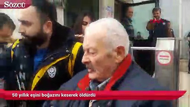 50 yıllık eşini boğazını keserek öldürdü