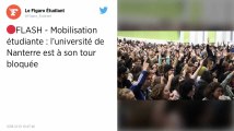 L'université Paris-Nanterre bloquée contre la hausse des frais pour les non-Européens.