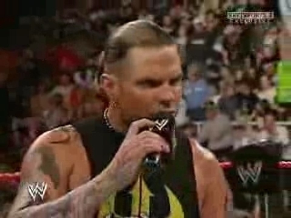 Raw 31 12 07 Jeff Hardy & Randy Orton Face Off