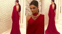 Isha Ambani Wedding: Deepika Padukone looks incredible in Red Saree | FilmiBeat