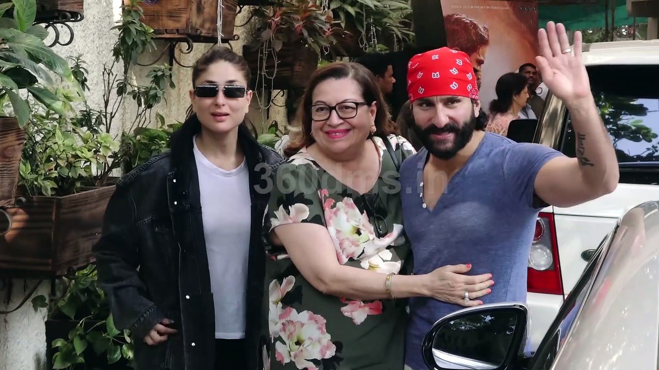 Saif Ali Khan with Kareena Kapoor Khan Watched Daughter Sara Ali Khan Movie Kedarnath
