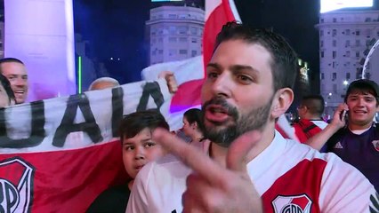 Torcedores celebram vitória do River Plate