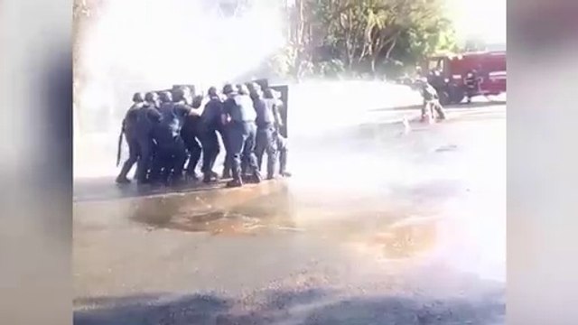 Entraînement chez les CRS brésiliens !