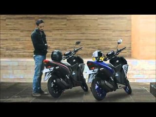 Valentino Rossi nos enseña la nueva Yamaha Aerox 125 LC