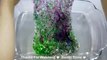 Clear Slime Coloring - Glitter Slime Making - Mixing Random Things Into Clear Slime #1