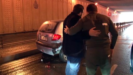 Yola Dökülen Yakıt 15  Aracın Karıştığı Kazaya Neden Oldu