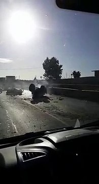 Andria: trattore si ribalta sulla strada tangenziale, un ferito