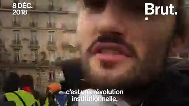 Rémi explique pourquoi il est venu manifester parmi les gilets jaunes à Paris