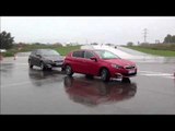 Nuevo Peugeot 308 prueba del sistema de alerta de colisión con frenada de emergencia
