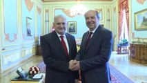 TBMM Başkanı Yıldırım, KKTC Ulusal Birlik Partisi Genel Başkanı Tatar'ı Kabul Etti