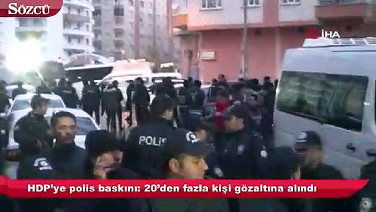HDP’ye polis baskını