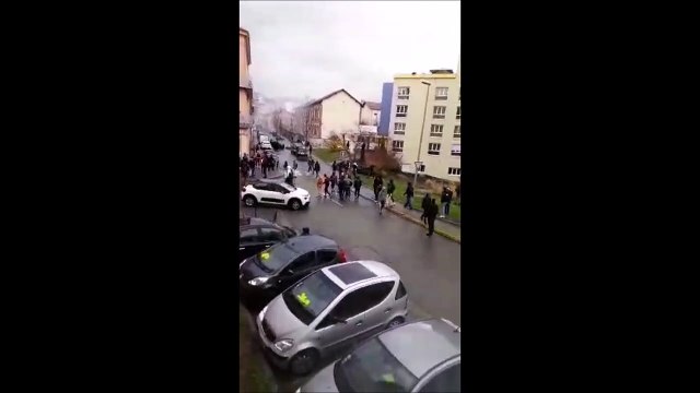 La manifestation lycéenne à Firminy