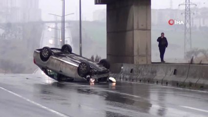 Yağışlı Hava Kazaları Beraberinde Getirdi