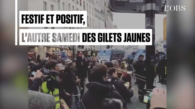 En danse et en musique, l'autre samedi des gilets jaunes , festif et positif