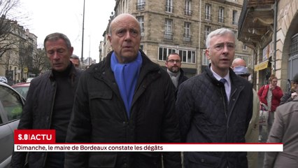 Dimanche, Alain Juppé constate les dégâts