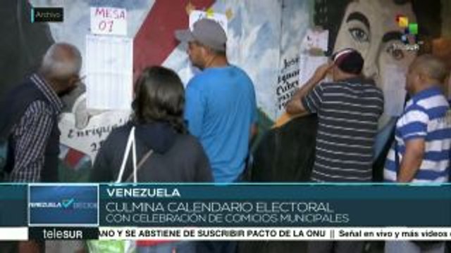 Con comicios municipales Venezuela cierra un año más en democracia