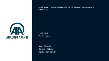 Bodrum'da sağanak etkili oluyor  (2) - MUĞLA