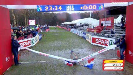 Quand Jimmy Gressier, sacré champion d'Europe espoirs de cross, se plante à l'arrivée