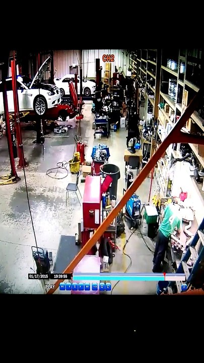 Trash Can Explodes From Welding Sparks