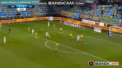 Amazing Goal Airam Cabrera (0-1) Arka Gdynia vs Cracovia