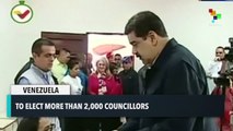 Maduro Casts Vote- Calls Out U.S.