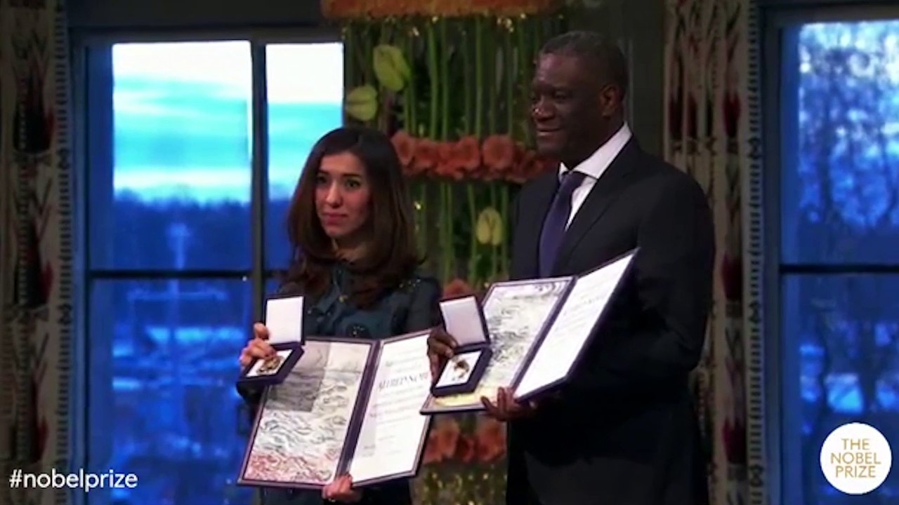 Ganadores del Premio Nobel de la Paz piden justicia para víctimas de violencia sexual