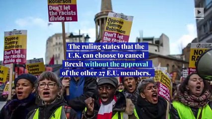 Britain Can Cancel Brexit, Top EU Court Rules