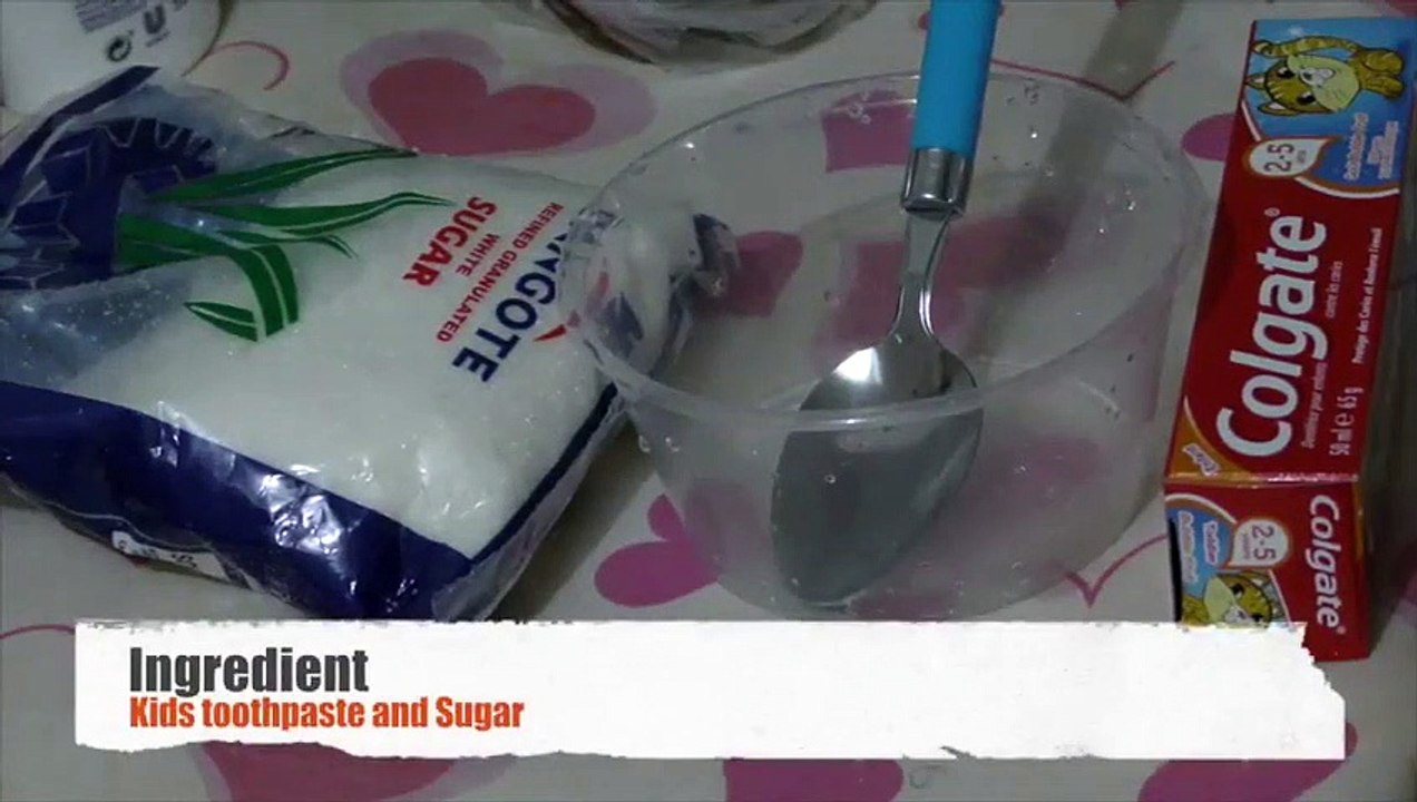Kids Toothpaste Slime with Sugar !!! NO GLUE, NO BORAX, 2 Ingredients Toothpaste slime
