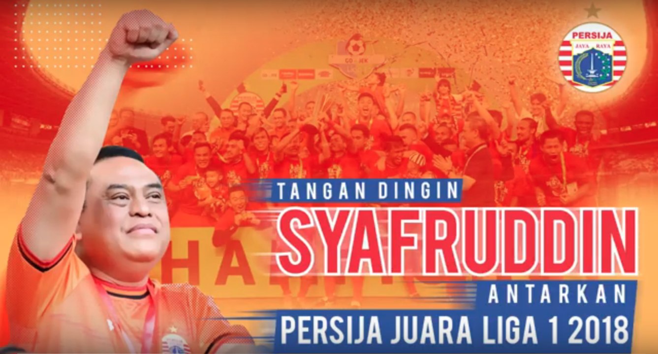 Tangan Dingin Syafruddin Antarkan Persija Juara Liga I 2018
