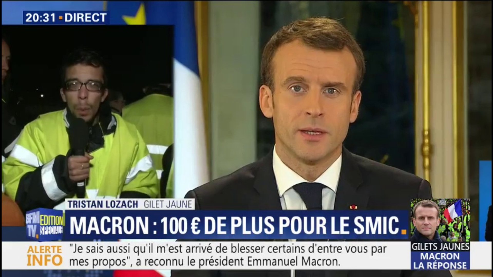 Un gilet jaune à Emmanuel Macron: "Si vous avez encore du respect pour  votre peuple, démissionnez" - Vidéo Dailymotion