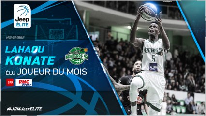 Lahaou Konaté, Joueur du Mois de novembre de Jeep® ÉLITE