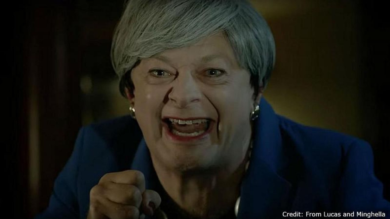 Lustig oder nicht? Theresa May als wütender Gollum