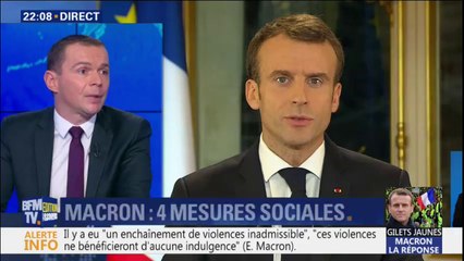 Le secrétaire d'Etat Olivier Dussopt assure que les annonces d'Emmanuel Macron coûteront "entre 8 et 10 milliards d'euros"