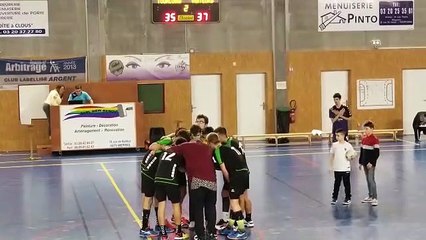 Communion des -18G après la victoire à Tourcoing