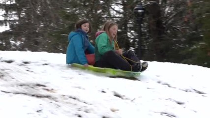 Kids of all ages enjoy a snowday