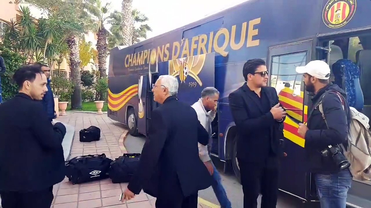 إنطلاق وفد الترجي إلى المطار Espérance sportive de Tunis coupe de monde 2018