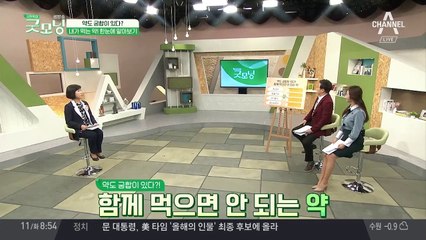 약에도 궁합이 있다? 내가 먹는 약은 어떨까?