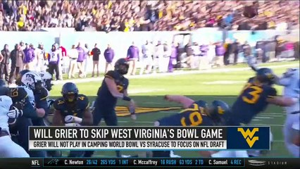 Will Grier Will Skip West Virginia's Bowl Game