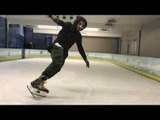 Guy Exhibits Amazing Freestyle Ice Skating Tricks