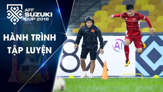 Bất chấp mưa lớn, Đội tuyển Việt Nam tỏ rõ quyết tâm ở buổi tập làm quen sân | VFF Channel