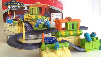 Chuggington Die-cast Fix and Go Repair Shed Brewster Tomy - Unboxing Demo Review