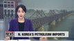 Total amount of petroleum products sent to North Korea add up to around half annual cap set by UNSC