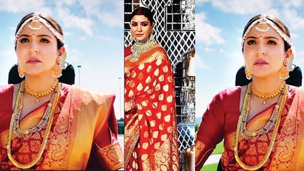 Anushka Sharma wears  her reception Saree again in film Zero; Check Out | FilmiBeat