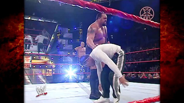 Kane & Big Show vs Johnny & Mikey Tag Titles Match (Kane Snaps & Destroys Everyone)! 4/10/06 (1/2)
