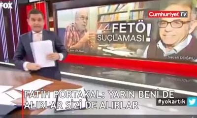 Fatih Portakal isyan etti: Yarın beni de alabilirler