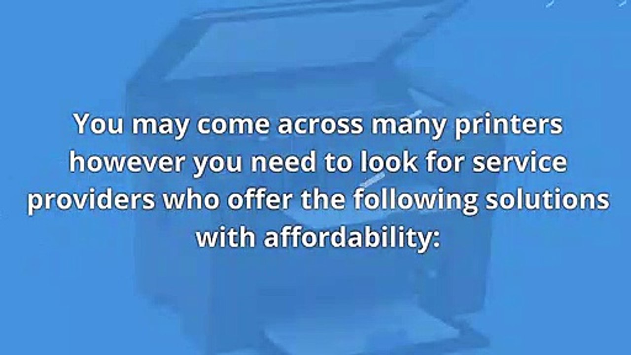 Quality To Look For In Your Printers