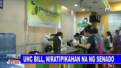 UHC bill, niratipikahan na ng Senado