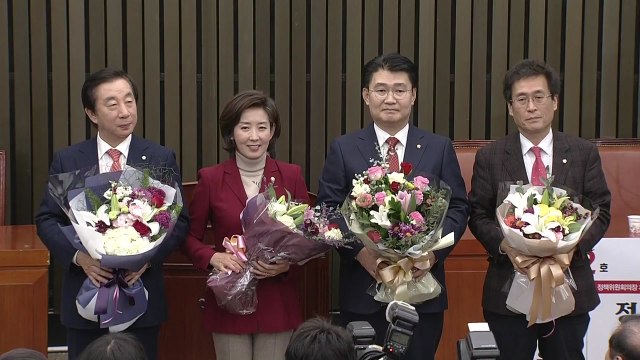 자유한국당 원내대표 경선 투표 결과 발표 / YTN