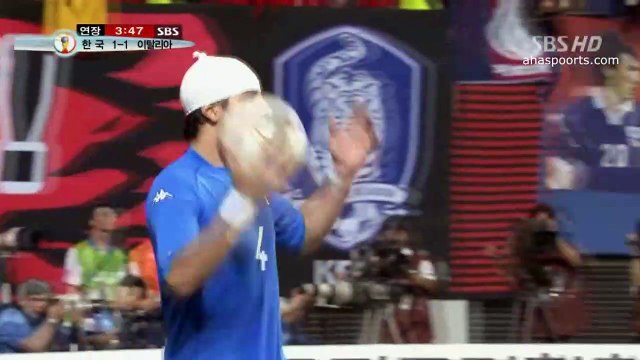 الاشواط الاضافية مباراة كوريا الجنوبية و ايطاليا 2-1 ثمن نهائي كاس العالم 2002