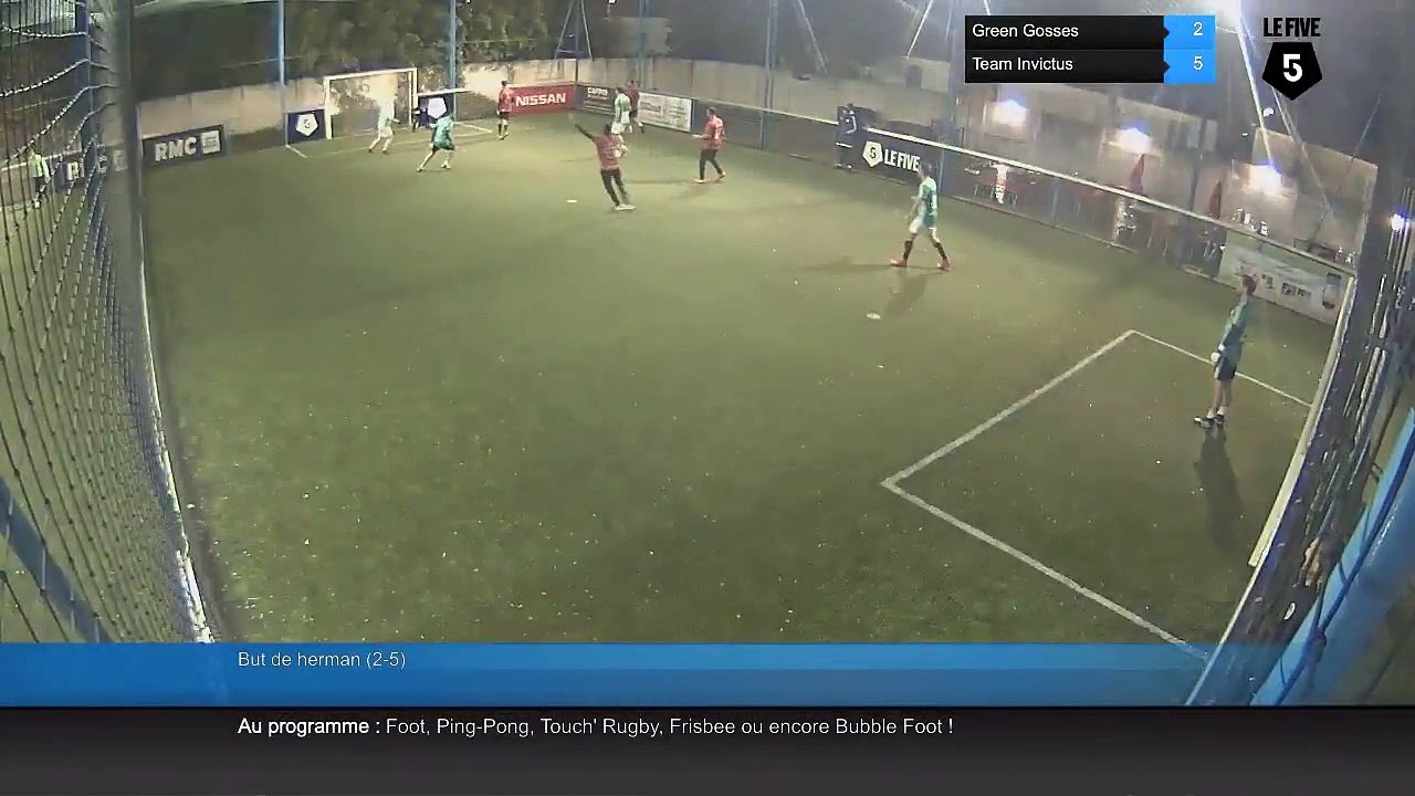 But de herman (2-5) - Green Gosses Vs Team Invictus - 10/12/18 19:30 - Antibes (LeFive) Soccer Park